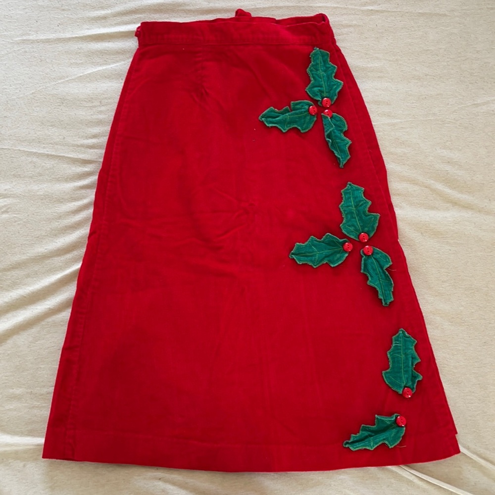 🎄 Vintage Christmas corduroy Wrap skirt 🎄